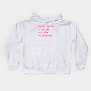 My soul made love Kids Hoodie